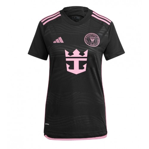 Echipament fotbal Inter Miami Lionel Messi #10 Tricou Deplasare 2024-25 pentru femei maneca scurta Echipament fotbal Inter Miami Lionel Messi #10 Tricou Deplasare 2024-25 pentru femei maneca scurta